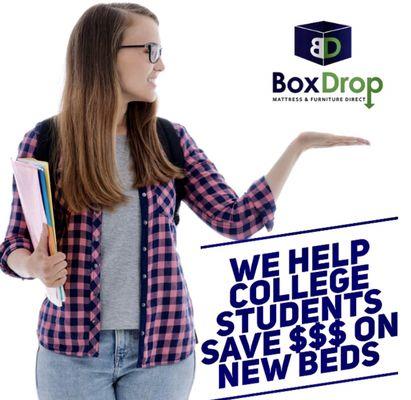 We Help College Students $ave Money on NEW Beds!!