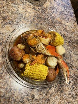 Crab. Shrimp. Scallops.