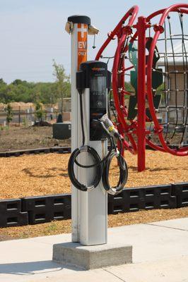 1 of 3 electric charging stations