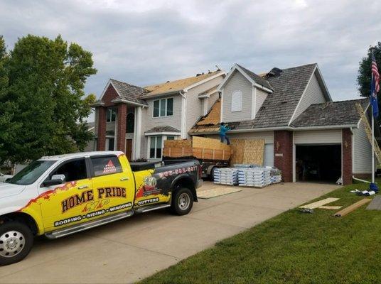 Roofing Project Progress