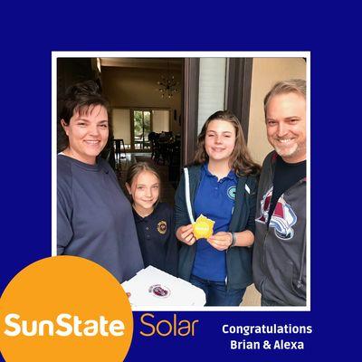 Another happy SunState Solar homeowner.  Solar done right.