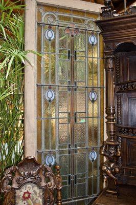 stained glass tall door