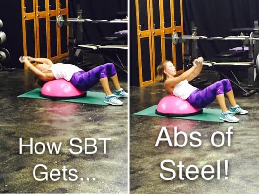 For a serious strong core workout, totally have to BOSU!