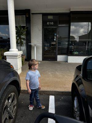 Mr cool dude with his mullet .