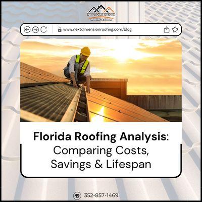 We ran the numbers on the five most popular types of roofing in Florida and the results may surprise you. Check out our latest blog!