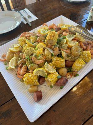 His low country boil was fantastic!