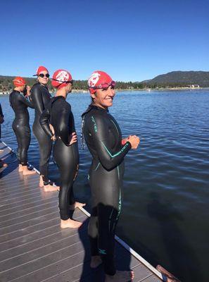 Big Bear Tri swim start