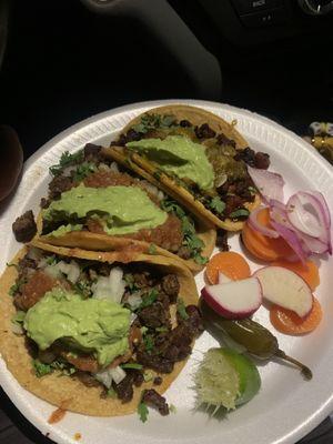 3 Asada Tacos