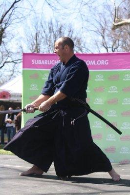 Sensei La France at the Philadelphia Cherry Blossom Festival.