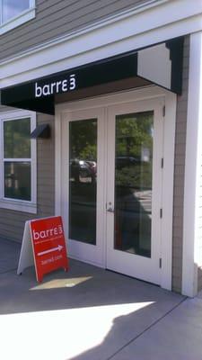 The front door of barre3