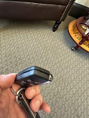 Broken key fob