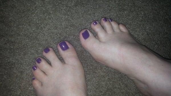 My toes...purple