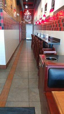 Some of the seating area at Jimmy John's