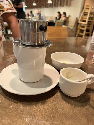 Vietnamese Coffee with extra condensed milk