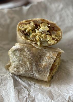 Bacon Breakfast Burrito - OK, not the best in San Clemente area