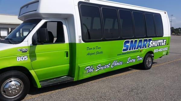 Smart Shuttle 28 Passenger Shuttle Bus. At the Port Hueneme Port Tour.