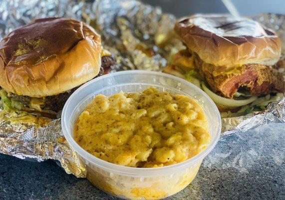 Cheeseburger Chicken Sandwich Mac 'N' Cheese