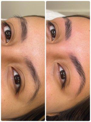 Eyebrows threading