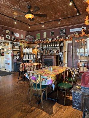 Interior of restaurant