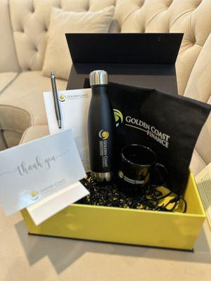 Welcome gift from Golden Coast Finance