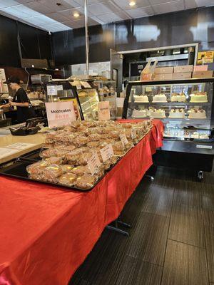 Moon cake display