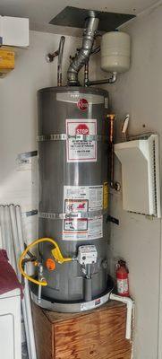 New water heater install by Ted's Plumbing