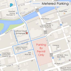 Public parking is available at parking meters or Gallery Parking Garage located at the corner of 1st Street and N. Sierra Street.