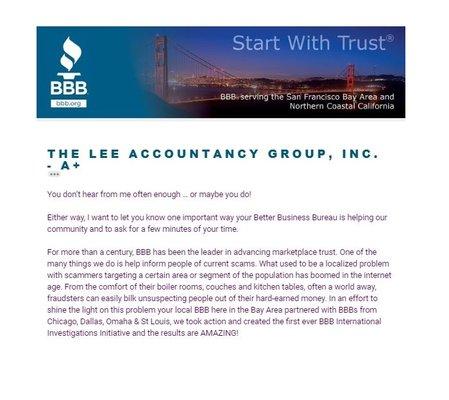 The Lee Accountancy - BBB Report