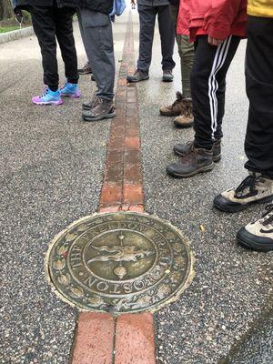 Following the Freedom Trail in Boston Common!