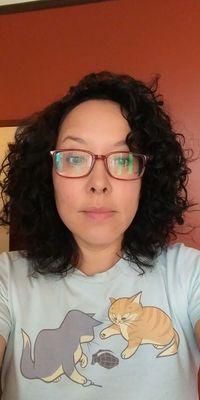 I hated my curly hair. "Chop it!" And Robin, a complete stranger at the time, said "Trust me." One cut and some advice and voila!