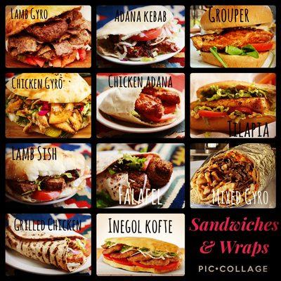 Sandwiches and Wraps