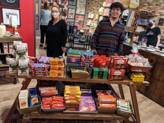 The variety of treats from England.