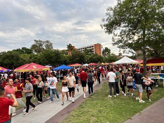 Tailgating on campus