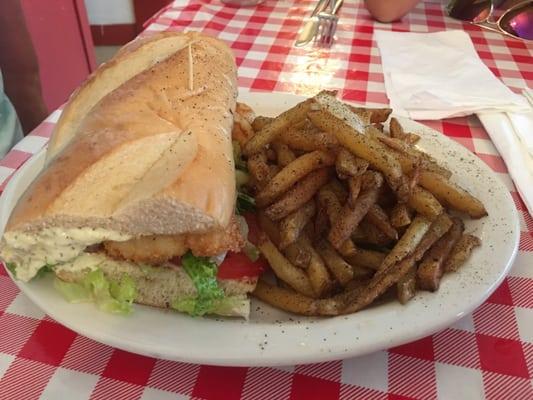 Shrimp PoBoy was sinful!!! My husband loved it!!!