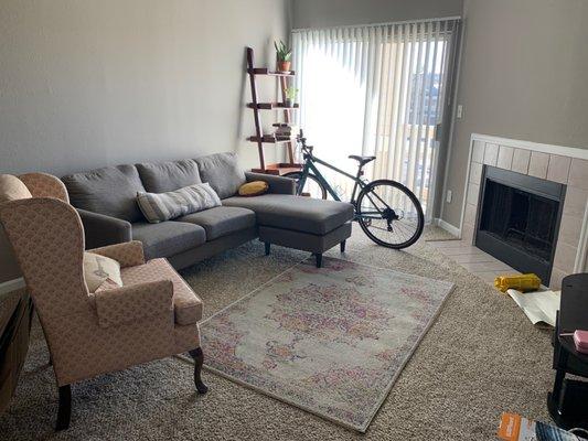 Living room after move in