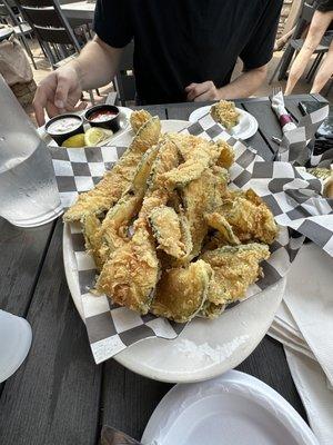 Large fried zucchini appetizer