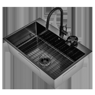 Black Stainless Steel Sinks are hot and trending right now! So are the Glass Rinsers everyone is asking about!