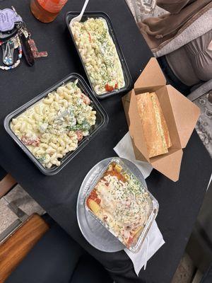 Pesto Primavera and Chicken Parmesan