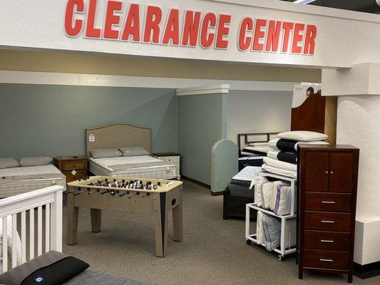 clearance center .. floor samples and discontinued items at huge savings!