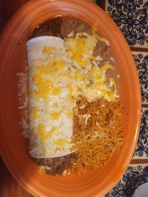 Bean burrito plate