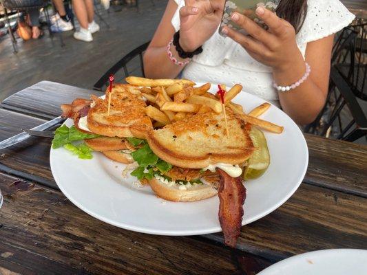 Roasted Chicken Club Sandwich