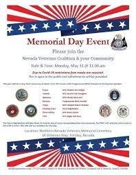 The public is ALWAYS invited to NVC's Memorial Day and Unaccompanied Veterans events.