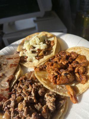 Cecina, Asada, Al Pastor, Al Pastor/Cheese