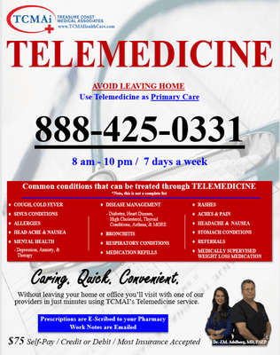 Use Telemedicine Today!