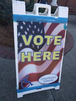 It's my polling place, and one of the busiest polling places around.