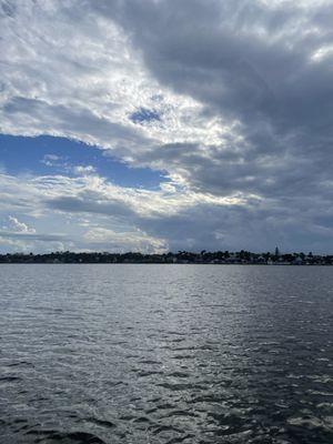 Clouds sky water landscape