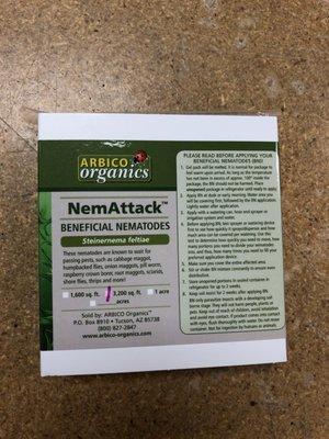 ARBICO Organics Beneficial Nematodes