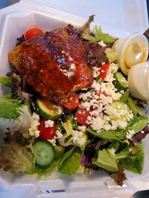 Bourbon Salmon Salad