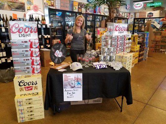 Coors light helping us celebrate our 9 year anniversary!