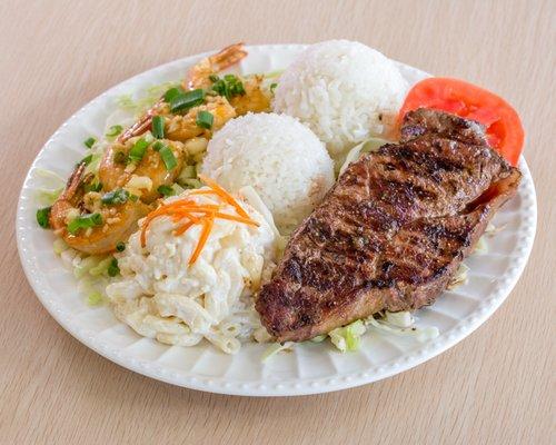 New York Steak & Garlic Shrimp